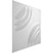 Ekena Millwork Artisan EnduraWall Decorative 3D Wall Panel, White, 11 7/8"W x 11 7/8"H WP12X12ARWH - alternate 2